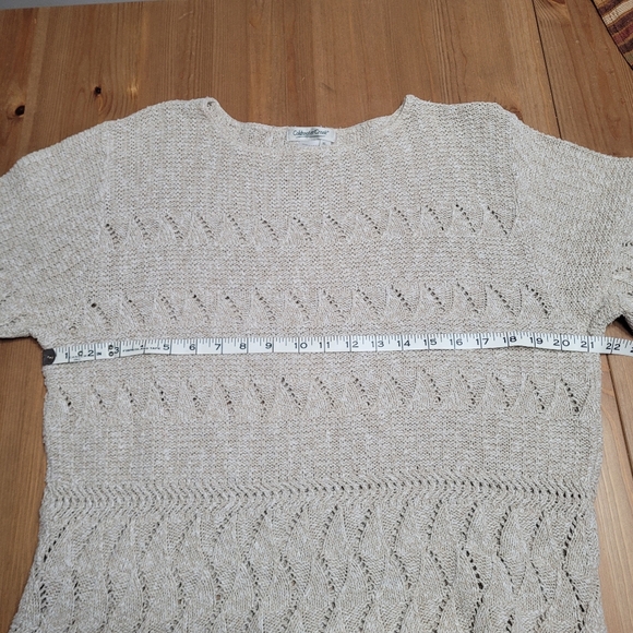 Coldwater Creek Multi-Stitch 3/4 Sleeve Sweater - Picture 6 of 11